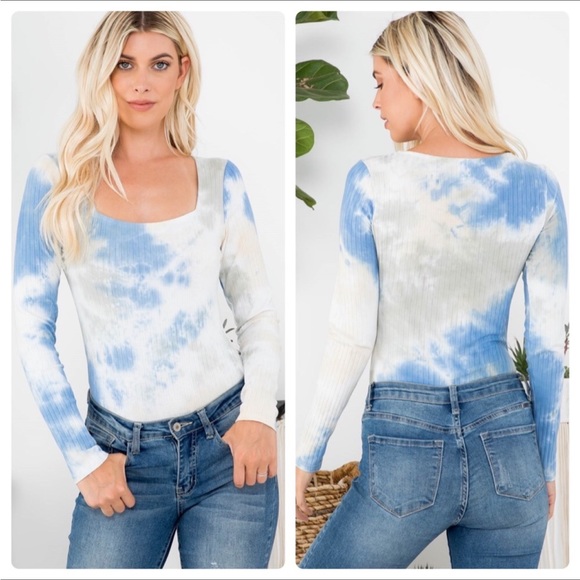 Tie-dye scoop neck Bodysuit - Picture 3 of 6